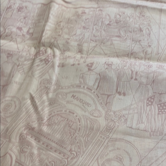 Other - Cranston Print Work company 2 yards pink printed Fabric